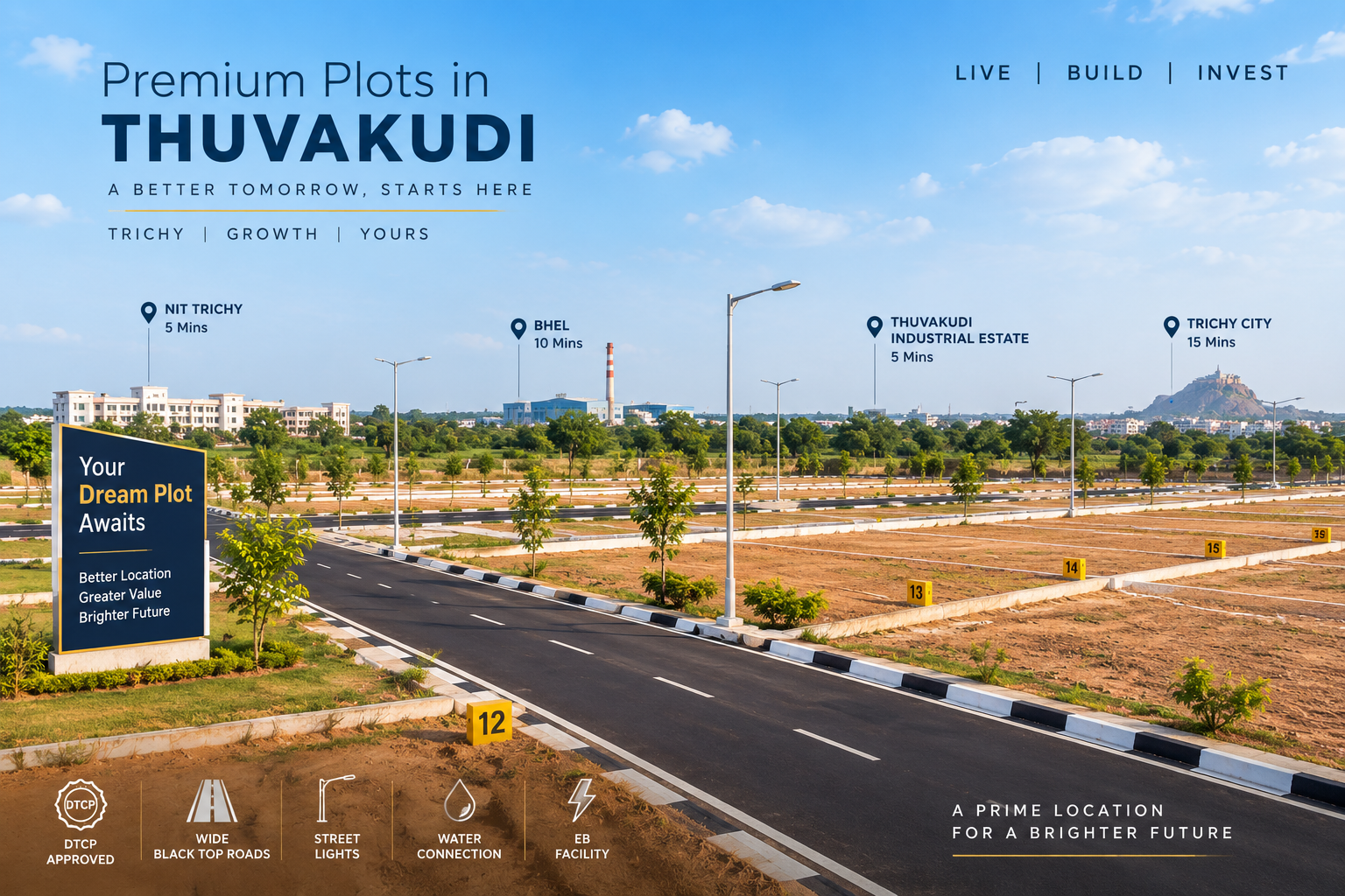 Residential plots and real estate development in Thuvakudi Trichy